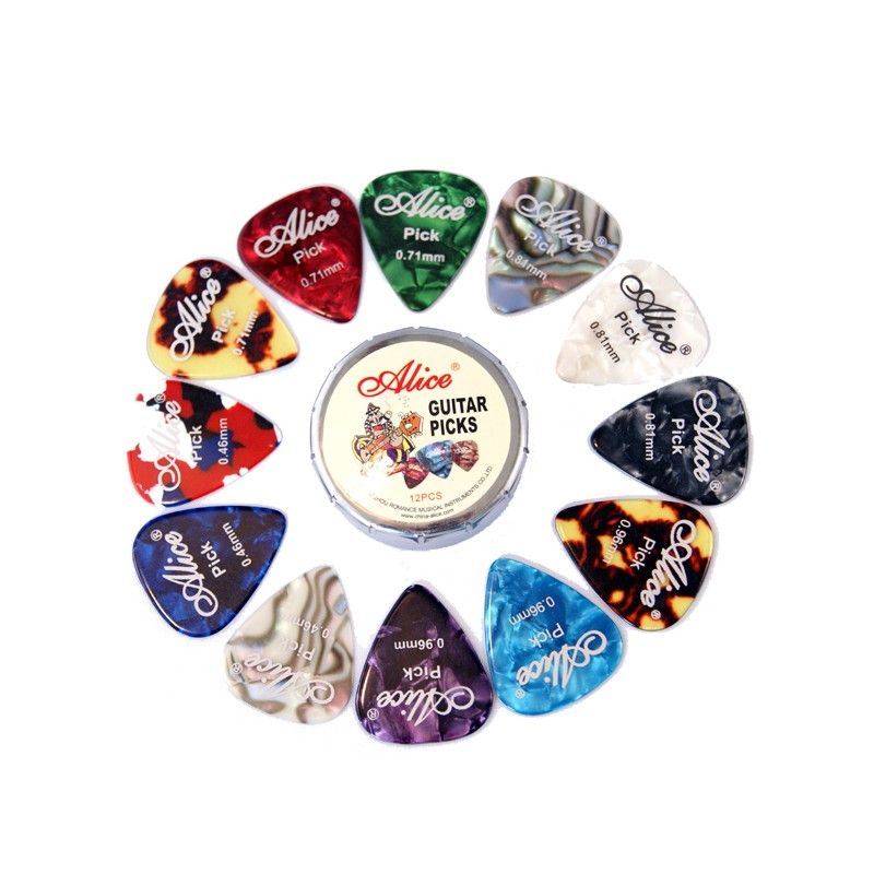 Lot De 12 Médiators Dunlop Flow Nylon 1,25 Mm - Forme Ergonomique, Biseau, Pour Guitare, Basse