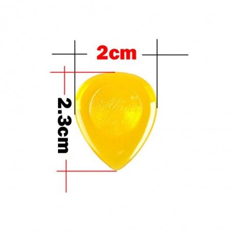 Médiator guitare petite taille, lot de 6 (1 mm, 2 mm, 3 mm)