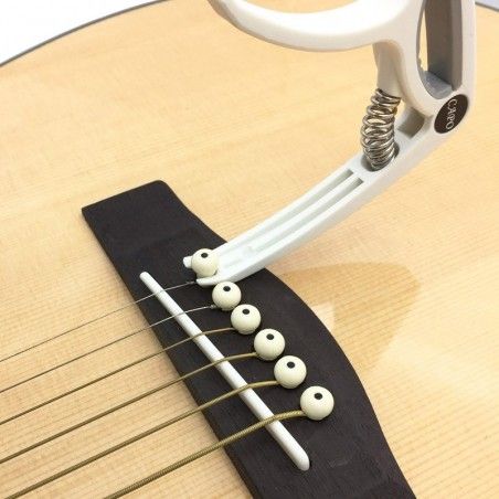 Capodastre guitare à pince blanc en plastique