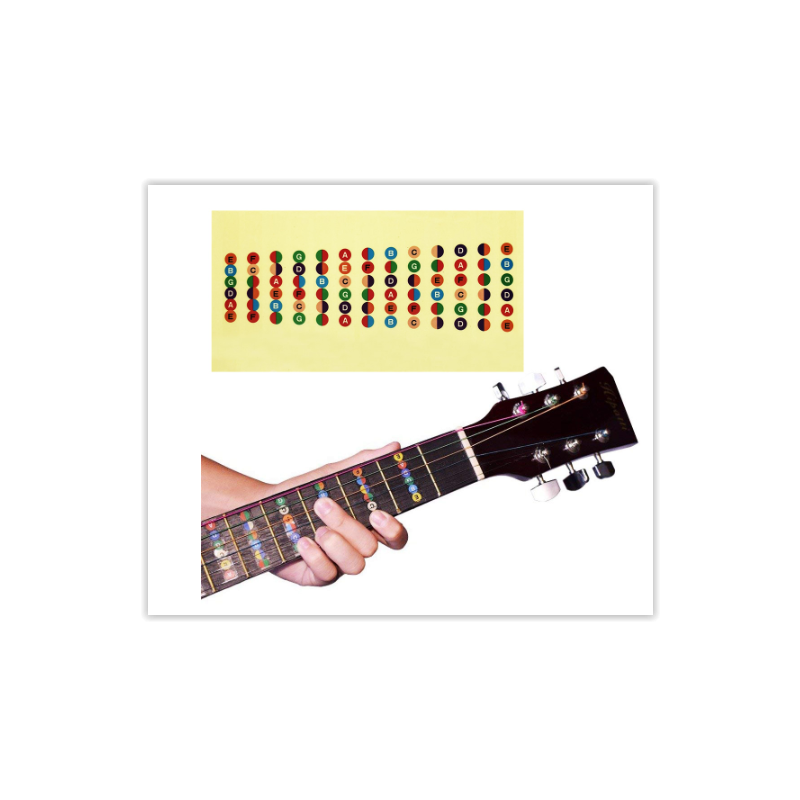 Stickers / autocollant guitare ondes