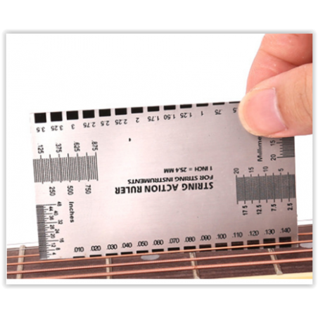 Règle de précision guitare hauteur des cordes acier inoxydable