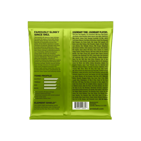 Cordes guitare basse Ernie Ball 2832 Regular Slinky 50-105
