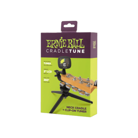 Accordeur guitare Ernie Ball CradleTune 4113 hybride à pince
