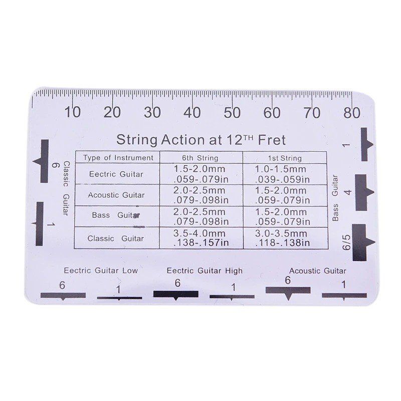 Règle d'action/jauge d'action à cordes Elagon ARL. Règle métallique pour  mesurer les paramètres essentiels de guitare/cordes pour une jouabilité  optimale. -  France