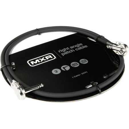 Câble jack guitare MXR DCP3 patch angle plat 90 cm