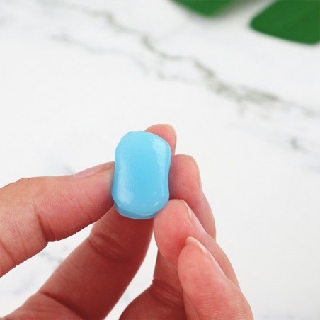 Bouchons d'oreille silicone bleu, lot de 6 avec étui