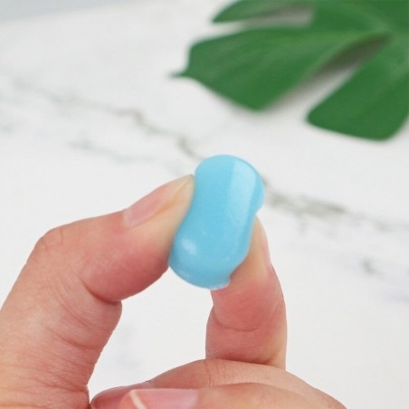 Bouchons d'oreille silicone bleu, lot de 6 avec étui