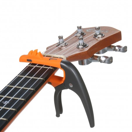 Capodastre guitare perroquet à pince avec 3 médiators
