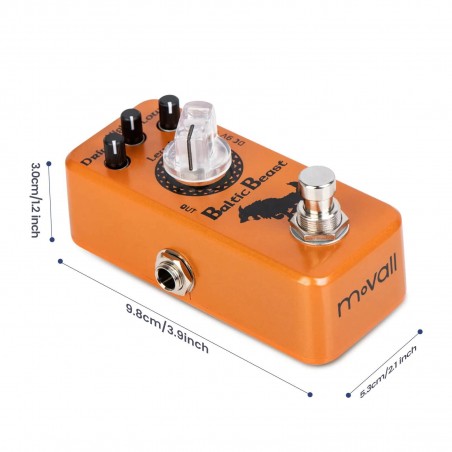 Pédale overdrive guitare Movall Baltic Beast MP308 mini